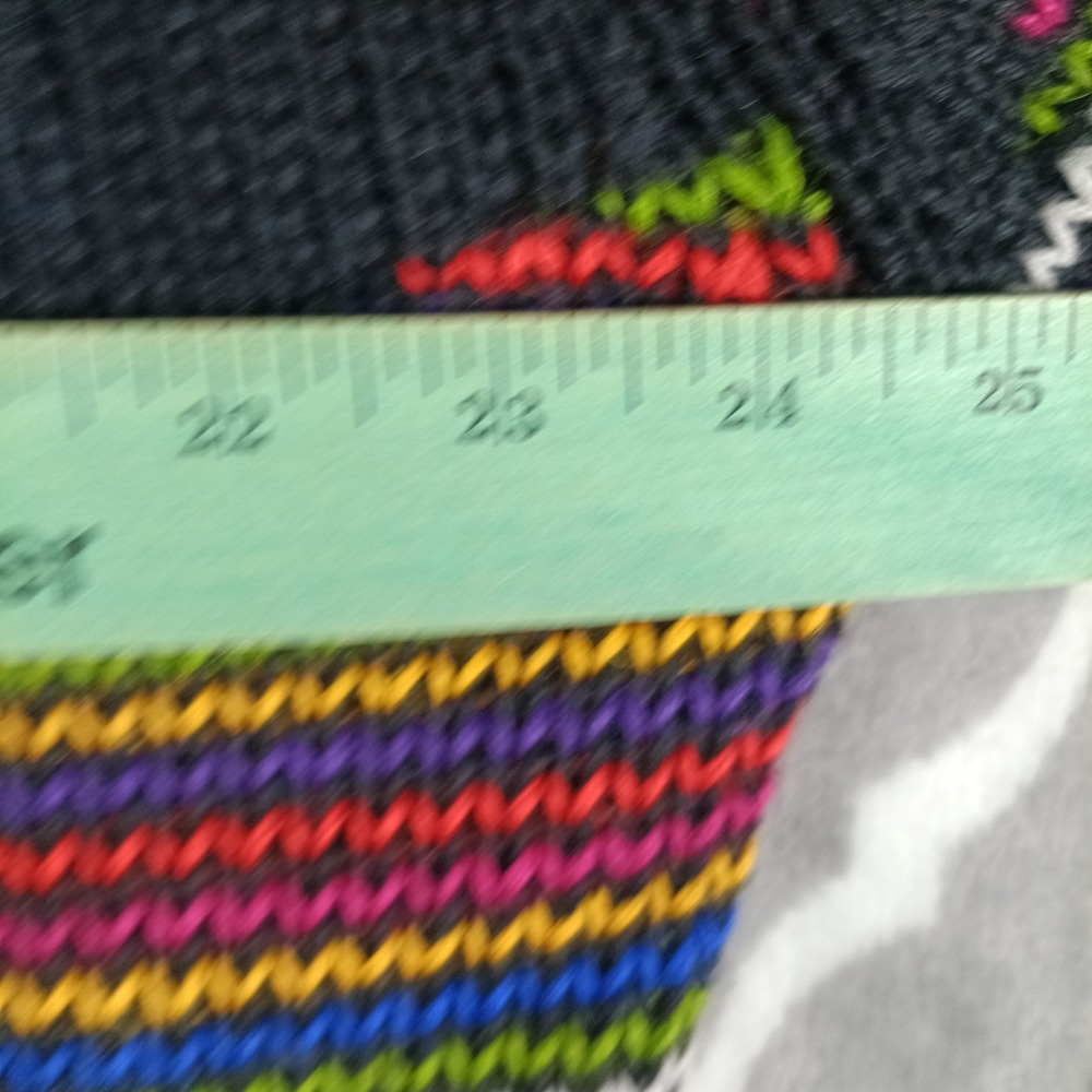 Vintage 80s Cardigan Sweater Women Size S Multicolor Geometric Triangle Button - Picture 5 of 7